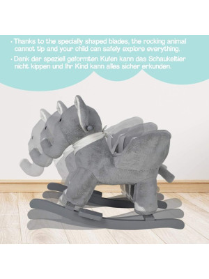 INFANTASTIC Hojdací slon, 68 x 33 x 47 cm