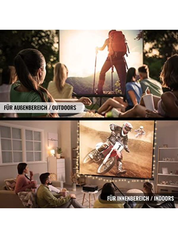 JAGO Projekčné plátno so statívom 203 x 203 cm