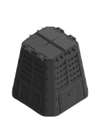 Ekologický kompostér 480 l, odolný plast, s vekom a dvierkam