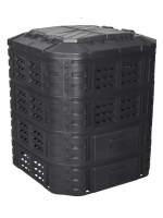 Záhradný plastový kompostér, 1120 l, čierny