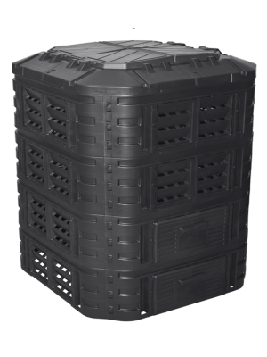 Záhradný plastový kompostér, 1120 l, čierny Záhradný plastový kompostér, 1120 l, čierny