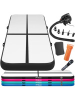 Physionics Airtrack nafukovacia žinenka, 4 m, čierna