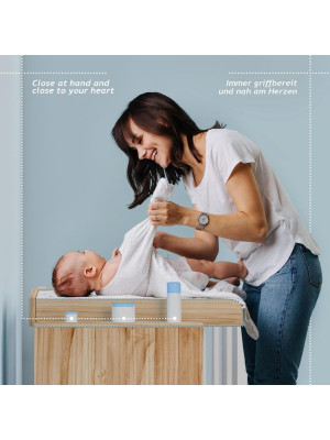 INFANTASTIC Prebaľovací pult, 113 x 53 x 101 cm,biela-sonoma