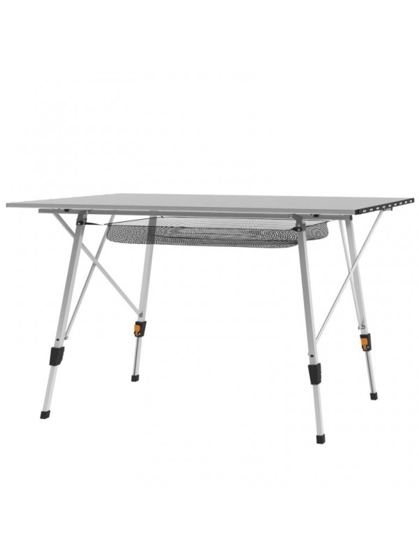 MIADOMODO Skladací stôl, 90 x 45 x 53 cm, strieborný