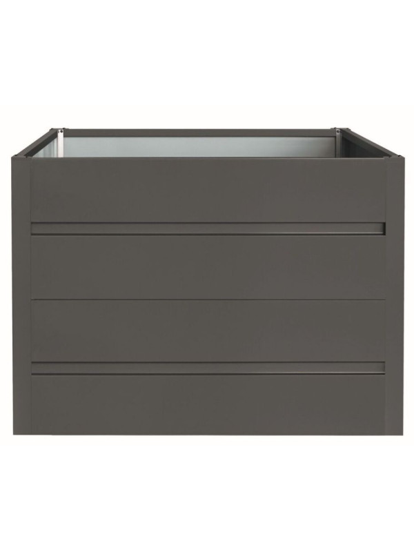 Vyvýšený záhon PREMIUM, plechový,  90 x 90 x 76 cm