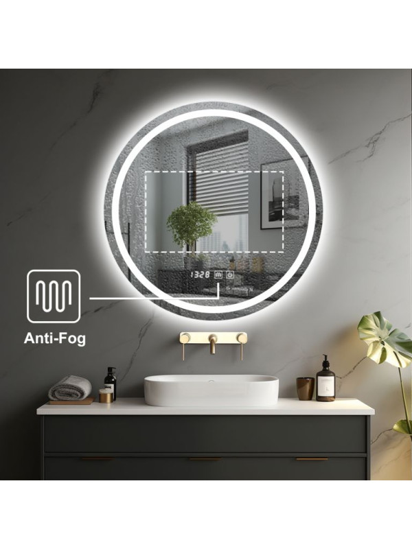 IREDA kúpeľňové zrkadlo s LED osvetlením, 70 cm