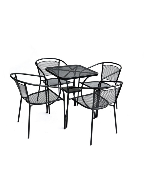 Záhradný kovový stôl ZWMT-60 - štvorec 60 x 60 cm