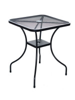 Záhradný kovový stôl ZWMT-60 - štvorec 60 x 60 cm
