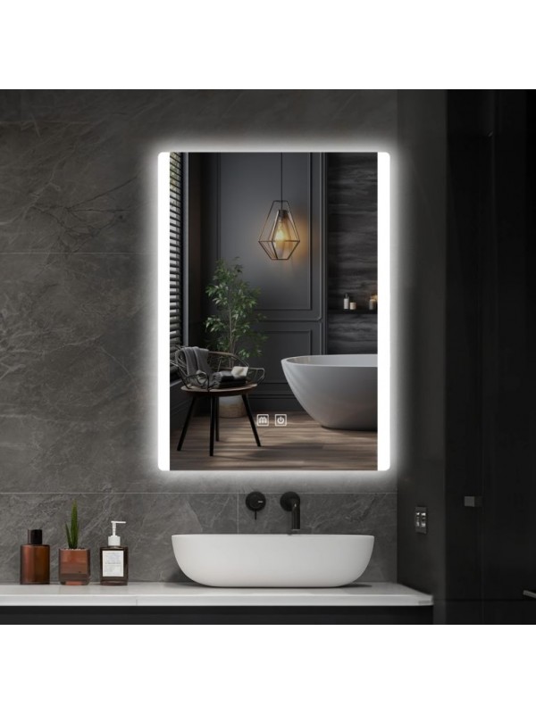 IREDA Kúpeľňové LED zrkadlo s osvetlením, 80 x 60 cm