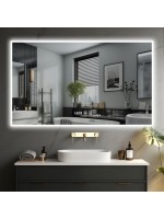 IREDA Kúpeľňové zrkadlo s LED osvetlením, 125 x 75 cm