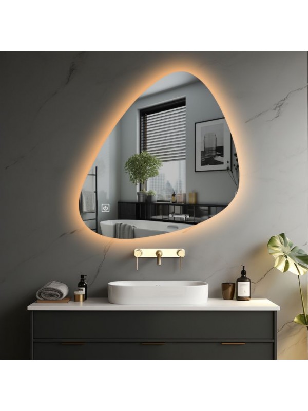 IREDA kúpeľňové zrkadlo s LED osvetlením, 100 x 70 cm