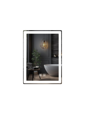 IREDA kúpeľňové zrkadlo s LED osvetlením, 80 x 60 cm