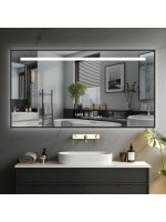 IREDA Kúpeľňové zrkadlo s LED osvetlením, 80 x 60 cm