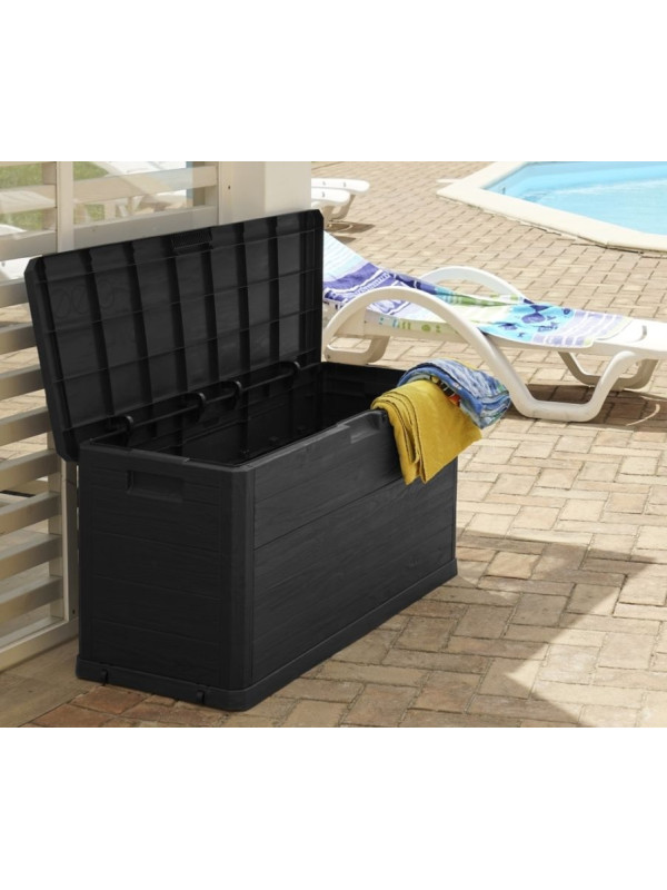 Záhradný plastový box WOODYS 280 L, grafitový
