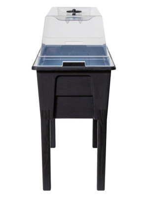 NIAGARA vyvýšený plastový kvetináč, grafit