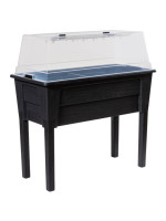 NIAGARA vyvýšený plastový kvetináč, grafit