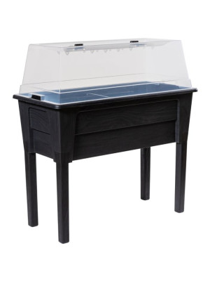 NIAGARA vyvýšený plastový kvetináč, grafit