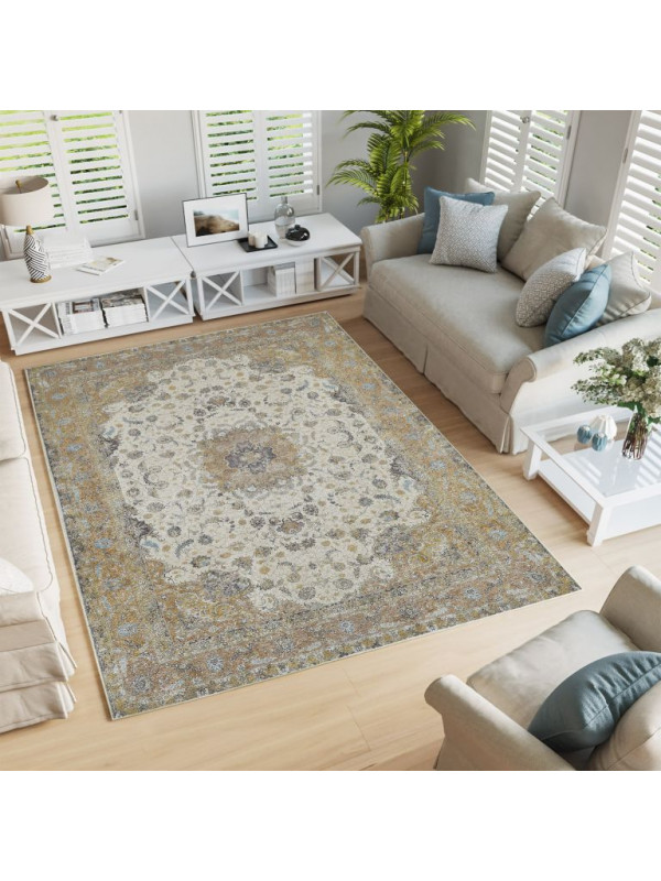 Luxusný koberec, 180 x 280 cm, zelenkavý