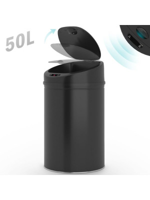 Jago automatický odpadkový kôš, 50 L, čierny