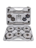 Činky ScSPORTS® - Sada 2 kusov, 15 kg, s puzdrom