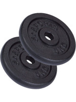 Sada závaží ScSPORTS® - 10 kg (2x5 kg), 30/31 mm, liatina