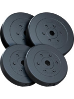 Plastové závažia 30 kg, sada diskov 30/31 mm
