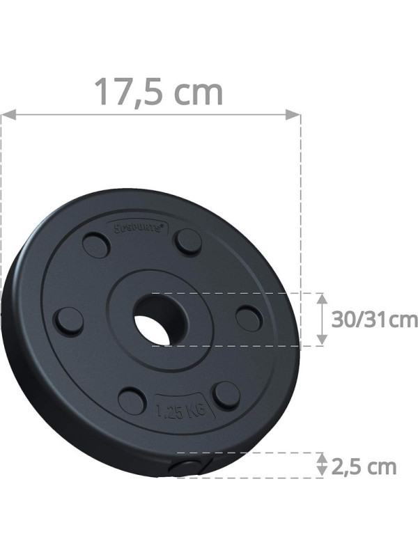 Sada závaží ScSPORTS, 4 x 1,25 kg