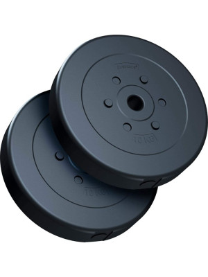 ScSPORTS Sada závaží 2x10 kg, plastové, priemer 30 mm