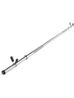 Chrómovaný hriadeľ na činky 140 cm, 30 mm, pružinové uzávery