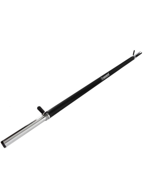 Posilňovacia tyč s penovým madlom, 120 cm, pružinové uzávery