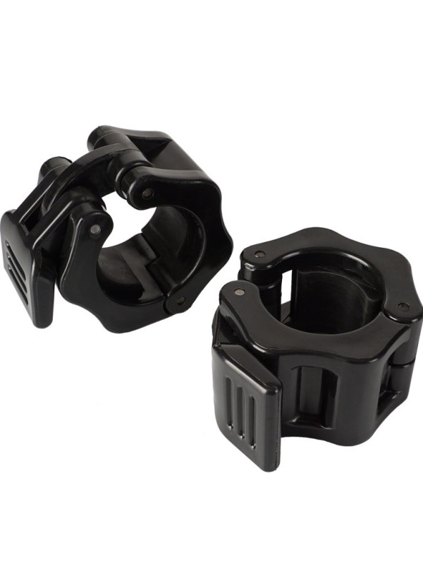 Rýchloupínacie uzávery na činku 30 mm, čierne, pár