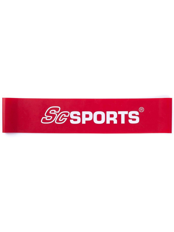 ScSPORTS odporová guma, odpor 13,5 kg, červená