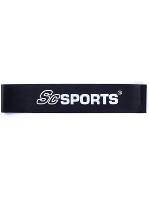 ScSPORTS odporová guma, odpor 15,8 kg, čierna