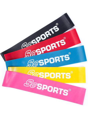 ScSPORTS odporová guma, odpor 15,8 kg, čierna