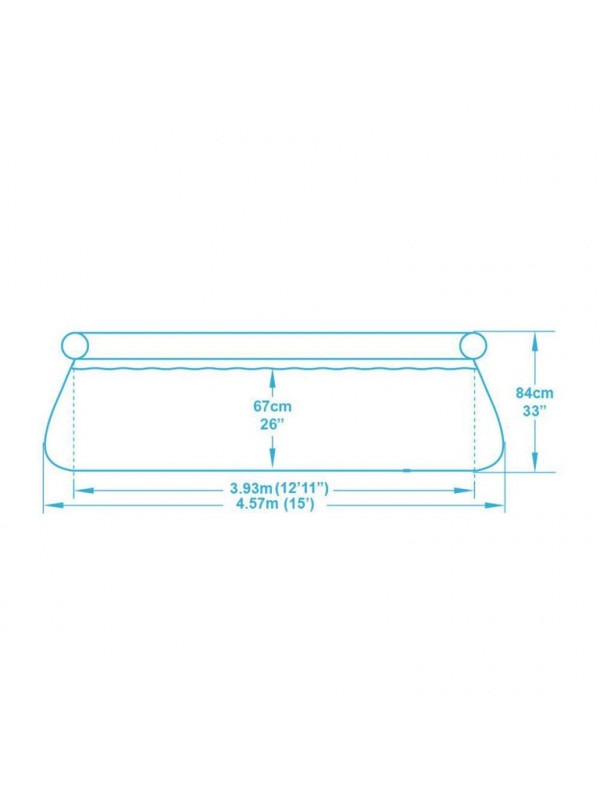 Nafukovací bazén Bestway 457 x 84 cm s filtráciou