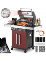 MAXXUS Plynový gril BBQ Chief 6.0, červená