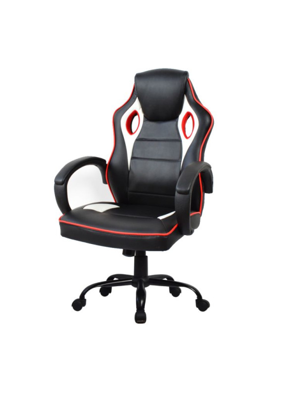 Herná kancelárska stolička s naklápacím mechanizmom, čierna