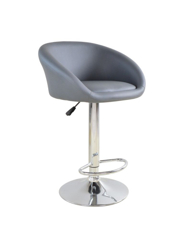 Sada 2 barových stoličiek antracit, výškovo nastaviteľné