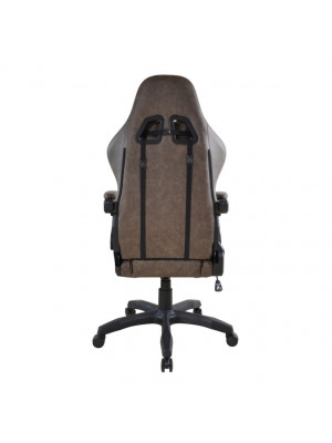 Ergonomická kancelárska stolička s vankúšikmi, hnedá