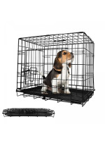 Leopet Klietka pre psov skladacia 121 x 74 x 80,5 cm, XXL