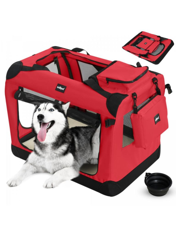 Prepravná prepravka pre psov Leopet XXL, 91 x 63 x 63 cm