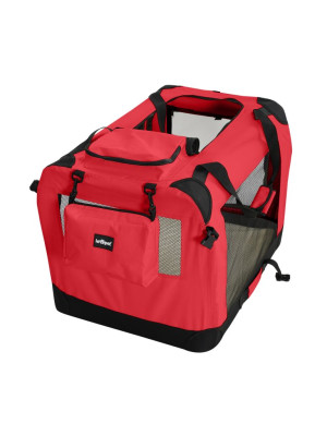 Leopet Prepravný box pre psov XXXL,102 x 69 x 69 cm, červený