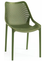 Záhradné křeslo olivové – ľahké, pevné a stohovateľné