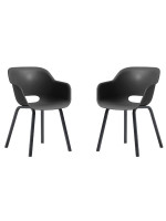 Sada kresiel NOA DUO, grafitová farba