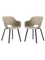 Sada kresiel NOA DUO, strieborná šalvia