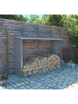 Prístrešok z dreva, plech, 242 x 75 x 160 cm