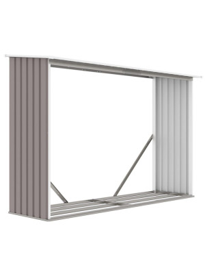 Prístrešok z dreva, plech, 242 x 75 x 160 cm