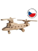 Drevená helikoptéra, 40 x 8 x 15 cm