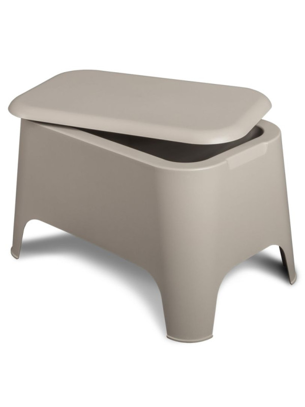 PETRA plastový stôl + box, šedá