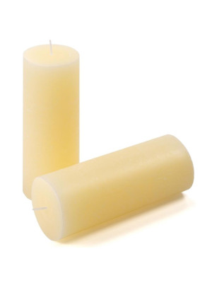 Krémová parafínová sviečka rustikálna 20 cm, 90 h, sada 6 ks